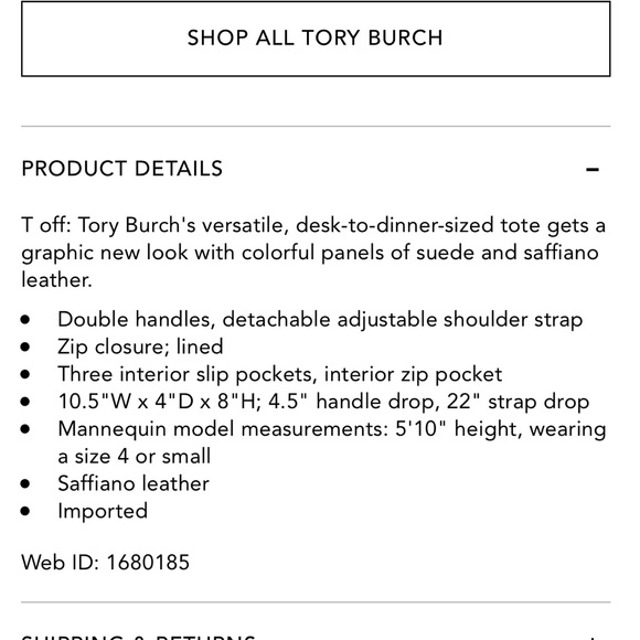 Tory Burch Robinson Strip Satchel Bag EUC - Picture 16 of 16